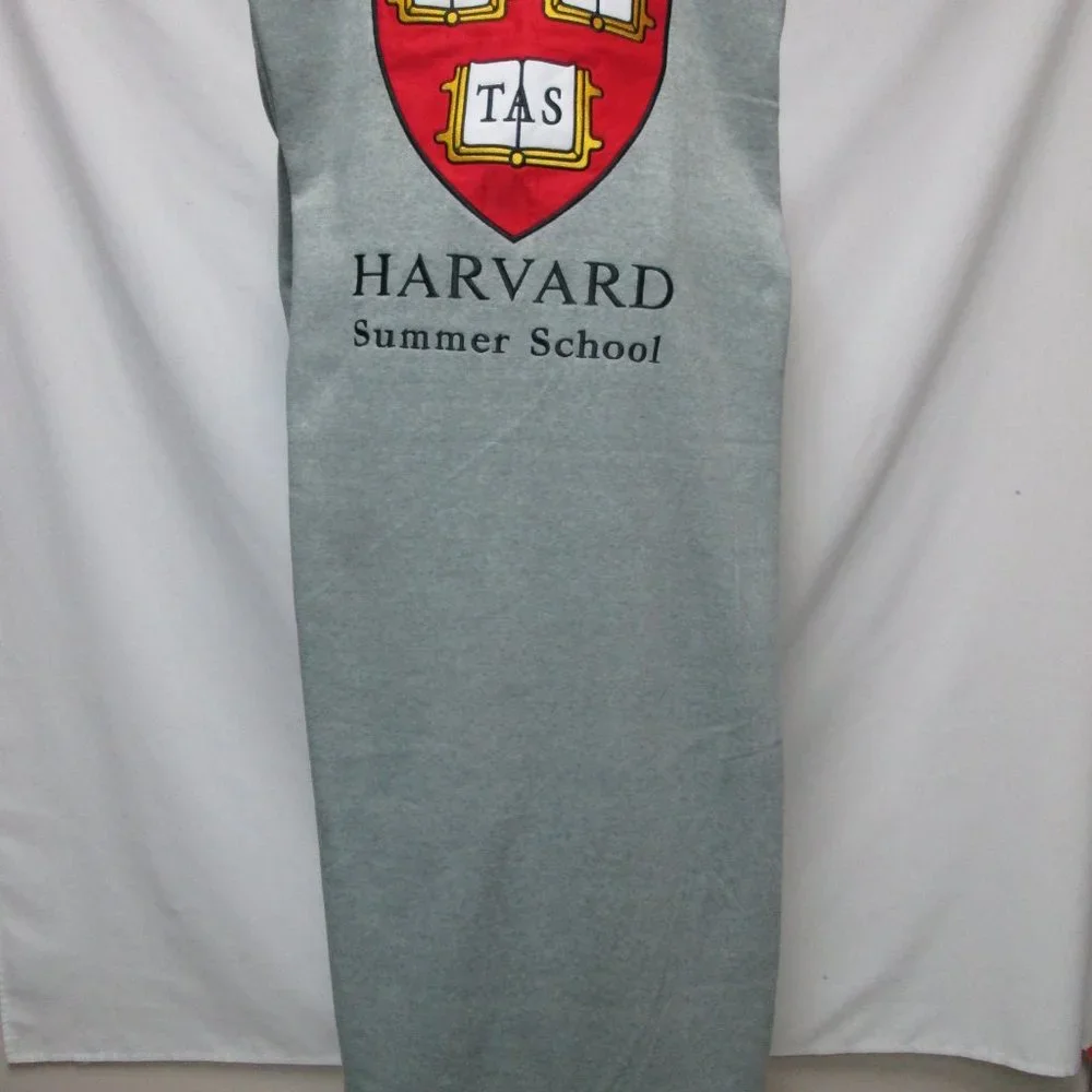 Logo Brands Harvard Summer School blanket Crest Shield knit 60